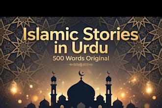 write viral islamic stories in urdu for youtube and blogger