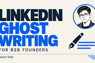 ghostwrite linkedin posts for b2b founders