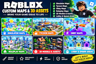 build roblox simulator tycoon obby roleplay maps and 3d assets