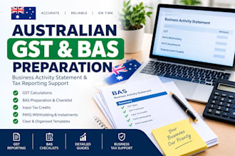 create australian gst and bas reporting templates and checklists