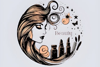 design a luxury beauty cosmetics logo and brand identity