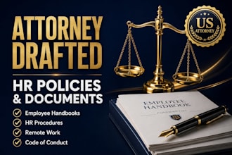draft a legally compliant US employee handbook for your business