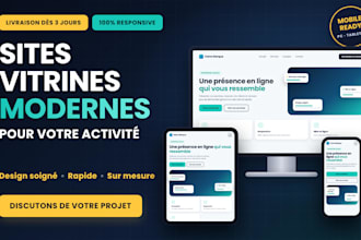 faire votre site vitrine responsive en HTML, CSS et js