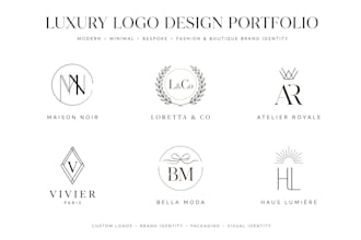 modern minimalist luxury logo design
