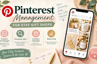 manage pinterest for your etsy gift shop