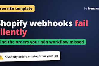 fix or build your n8n workflow for shopify, sheets and email