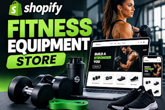 build a shopify sports store with fitness equipment, workout gear