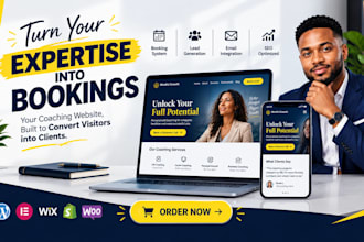 design coaching website for life coaches, consultants, trainer and speakers