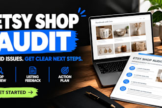 audit your etsy shop and recommend improvements to boost visibility