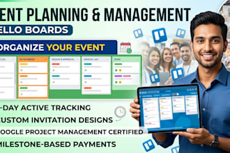 plan and manage your event using trello, with custom design