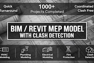 create a bim revit mep model with clash detection