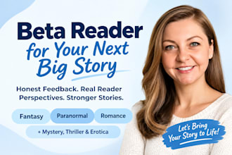 beta read urban paranormal mystery thriller beta reader fantasy beta reader