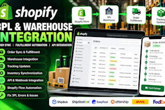 fix shopify 3pl integration warehouse orders fulfillment inventory and API sync