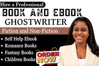 ghostwrite fiction and nonfiction as ebook ghostwriter ghost book writer editor