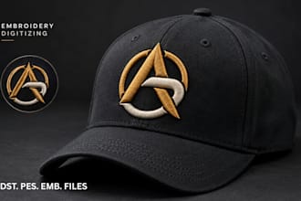 do 3d puff embroidery digitizing for hats caps and logo