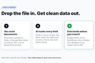 build ai invoice processing and document data extraction automation