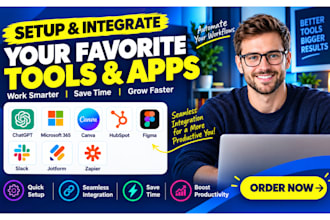 setup chatgpt microsoft 365 canva hubspot figma slack jotform zapier integration