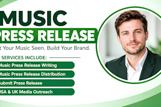 distribute music press release music PR distribution for artist media outreach