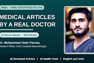 write SEO medical and health articles as an mbbs doctor