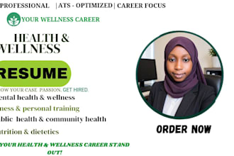 write healthcare and wellness resumes