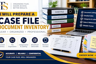 prepare a case file document inventory
