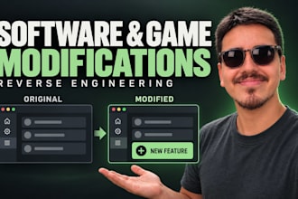 reverse engineer and modify your software or game