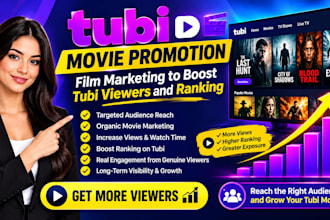 do organic  tubi promotion  film marketing boost  tubi viewers and ranking