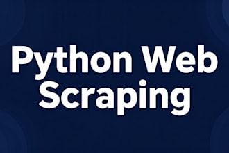 create a custom python script or web scraper for you