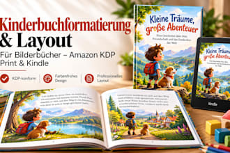 kinder bilderbuch für amazon KDP formatieren layouten und buchsatz erstellen
