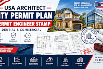 draw city permit as usa architect for permit plan permit engineer stamp
