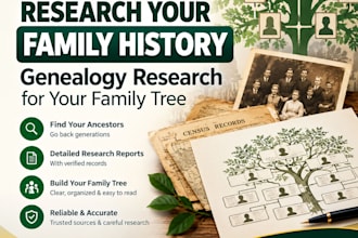 research your family history, genealogy research for your family tree