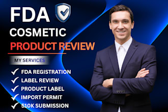 review fda food, supplement and cosmetic labels for compliance