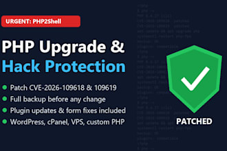 upgrade your PHP version and patch your site against the php2shell exploit