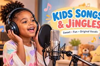 create original kids songs,nursery rhymes,jingles and lullabies
