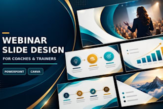 design webinar presentation slides for coaches trainers and online events