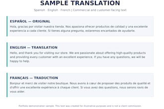 translate spanish, english and french texts and subtitle videos