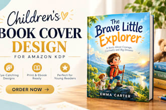 design a children paperback cover for amazon kdp