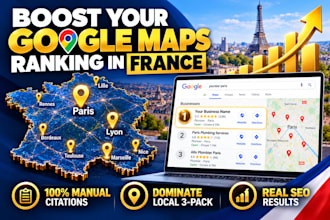 create local france citations and google maps SEO for french business