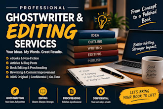 be your ebook ghostwriter nonfiction book romance fiction ghost book writer