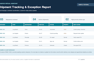 track shipments and manage logistics updates