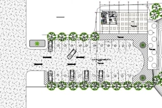 design professional site plans, parking lots, driveways and landscape layouts