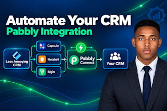 integrate lessannoying CRM capsule nutshell salesflare apptivo bigin with pabbly