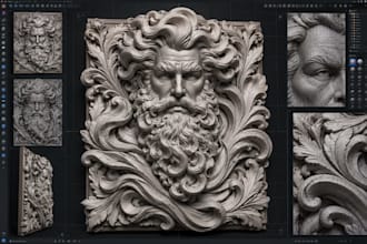 do 3d bas relief, 3d coin, 3d medallion, printable design, 3d wood carving cnc