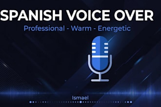 record profesional male voice over in spanish latino