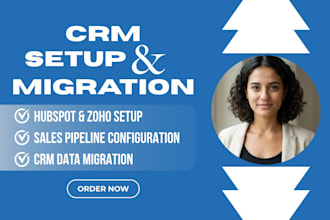 do crm setup, hubspot crm, and zoho crm migration