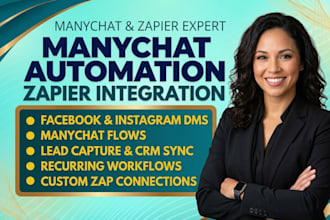 setup manychat automation with zapier integration for your business