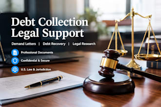 create debt collection law, legal research, and debt recovery assistance