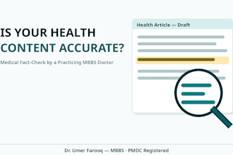 fact check and review your medical content for accuracy