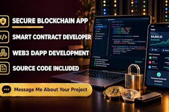build secure blockchain app develop smart contract solidity web3 blockchain app