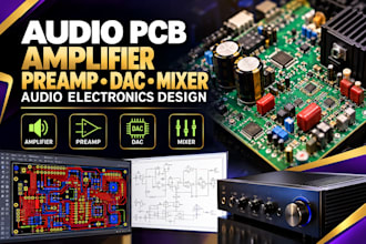 design audio pcb amplifier preamp dac mixer and audio electronics